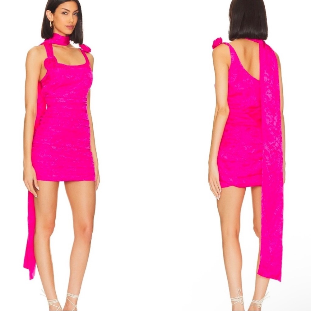 For Love and Lemons Chic Sleeveless Pink Mini Dress